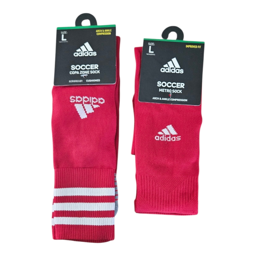 Adidas Soccer Metro Copazone Red Unisex Socks Size L